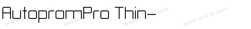 AutopromPro Thin字体转换 AutopromPro Thin字体转换
